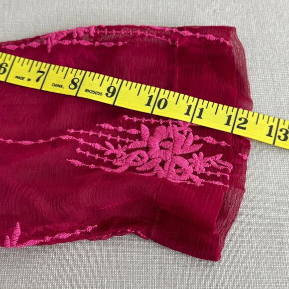 Sundance embroidered sheer sleeve top - Picture 10 of 10